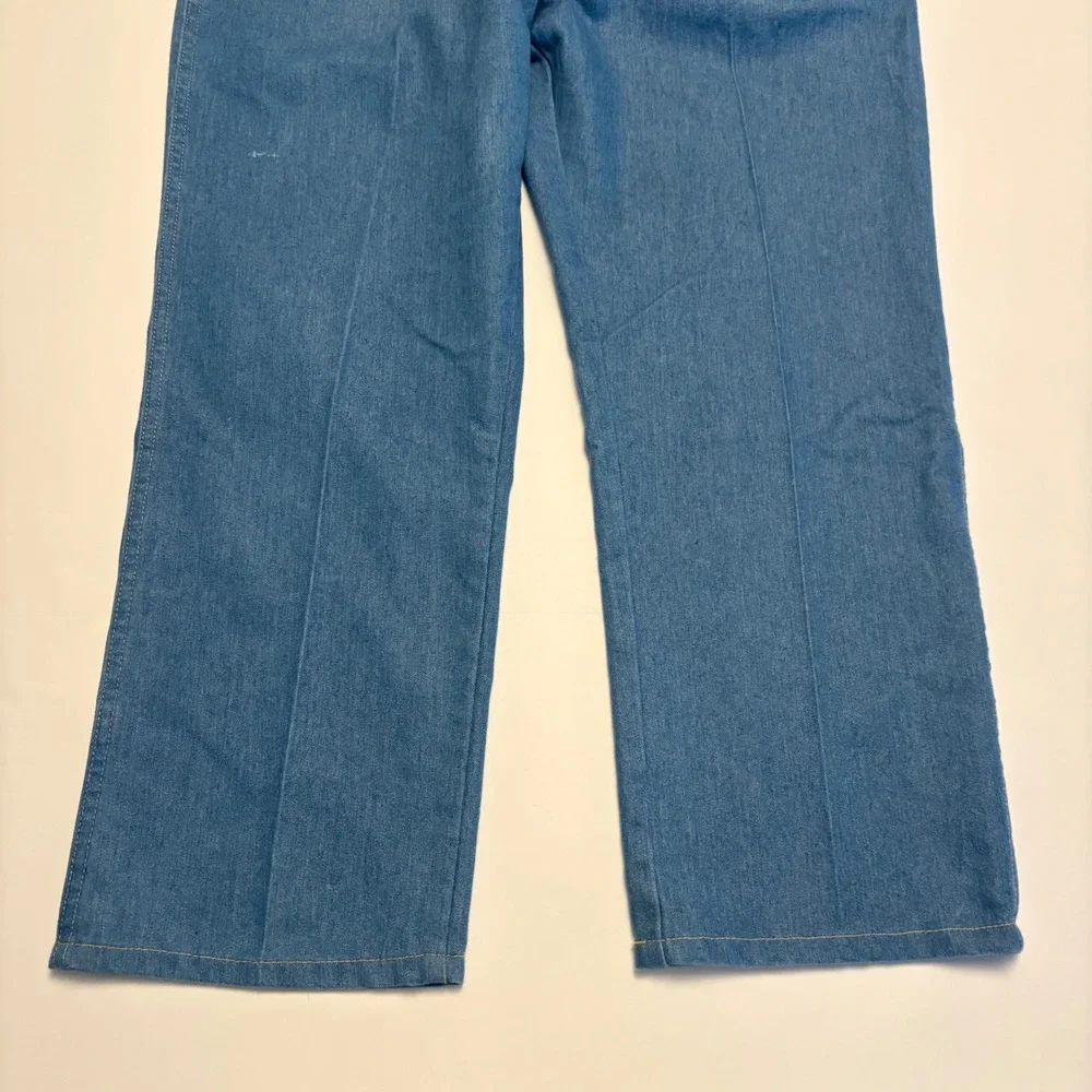 Wrangler Regular Fit Jeans Mens 38x29 Blue Light Wash Denim 1085498LB
